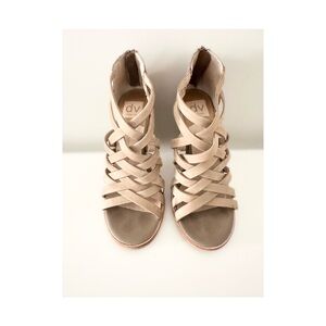 Dolce Vita Women's Tan Strappy Heeled Sandals